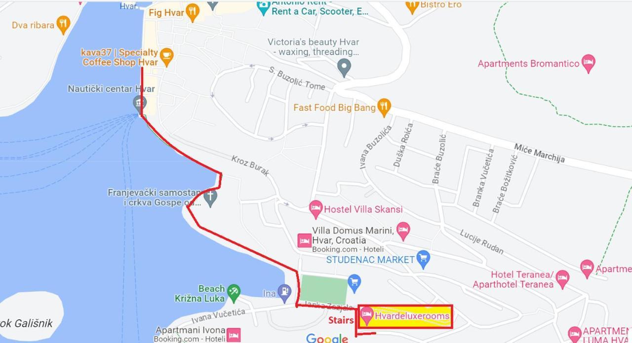 Hvar Deluxe Rooms 赫瓦尔 外观 照片